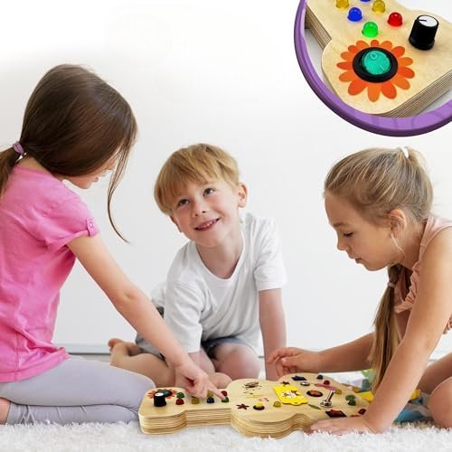 Tableau Montessori - BusyBoardCircuit™ - Guitare - L'Éveil des tout - petits