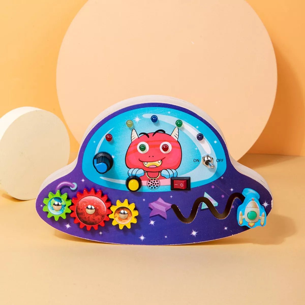 Tableau Montessori - BusyBoardCircuit™ - OVNI - L'Éveil des tout - petits