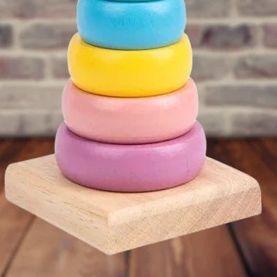 Jouet en Bois - WoodenToys™ - Tour Macaron - L'Éveil des tout - petits
