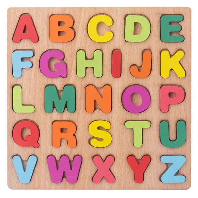 Puzzle en Bois - MontessoriToys™ - Alphabet - L'Éveil des tout - petits