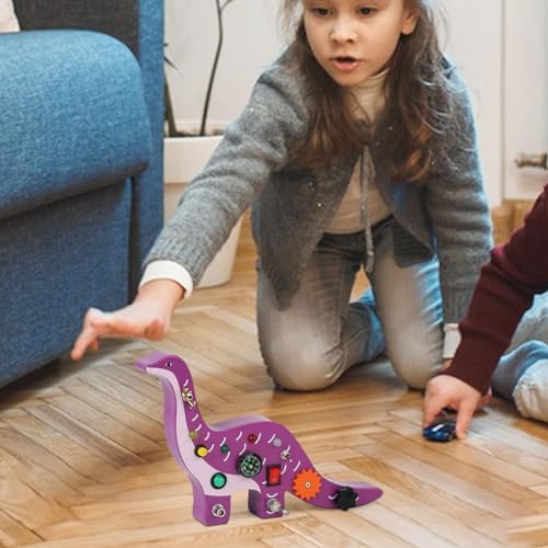 Tableau Montessori - BusyBoardCircuit™ - Brachiosaure - L'Éveil des tout - petits