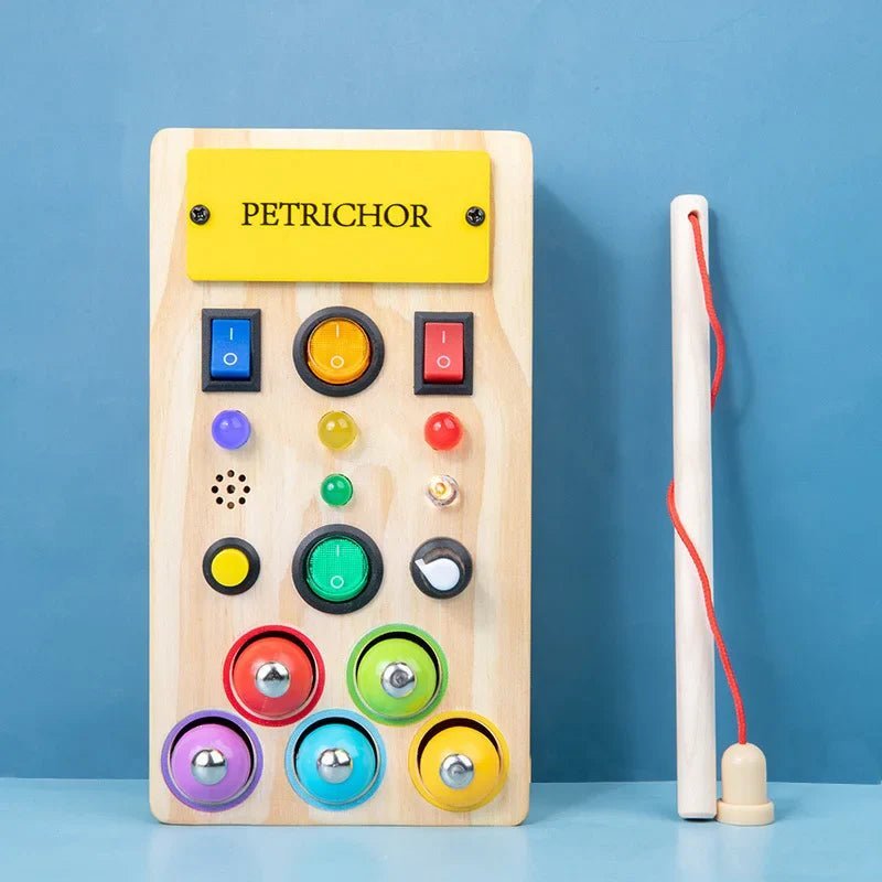 Tableau Montessori - BusyBoardCircuit™ - Pêche - L'Éveil des tout - petits